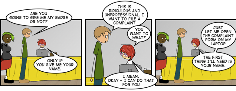 There is no such thing as an official complaint form.