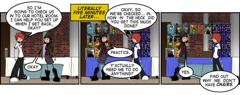Okay, so this is the least believable strip I have ever written